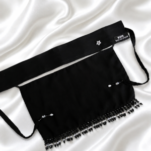 White & black beads niqaab